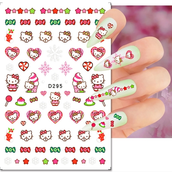 ⭐4/$15 Candyland Hello Kitty Nail Art Stickers - Picture 3 of 5